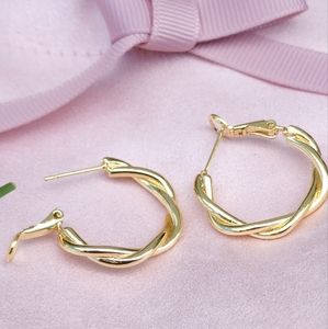 18k gold-plated fashion hoop earrings